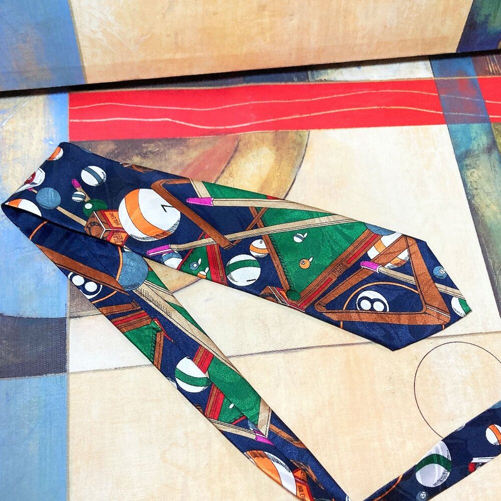 MEN'S RENAISSANCE POOL SPORT TIE NOVELTY CASUAL FRIDAY MONDAYS